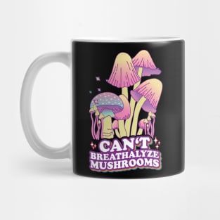 Fungal Funnies: Breathe Easy, Can't Breathalyze Mushrooms Mug